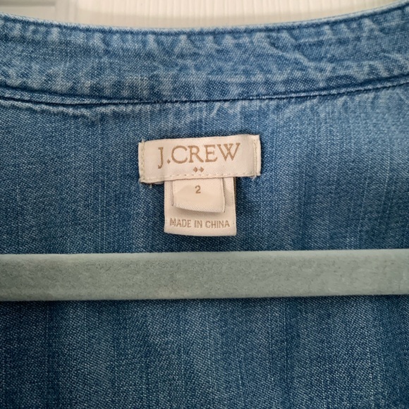 Jcrew size 2 Chambray shirt dress - Picture 2 of 3